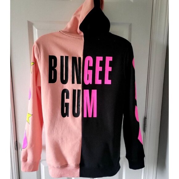 Hot Topic Hunter X Hunter Hisoka Bungee Gum Black Pink Split Hoodie - Medium - Picture 3 of 9
